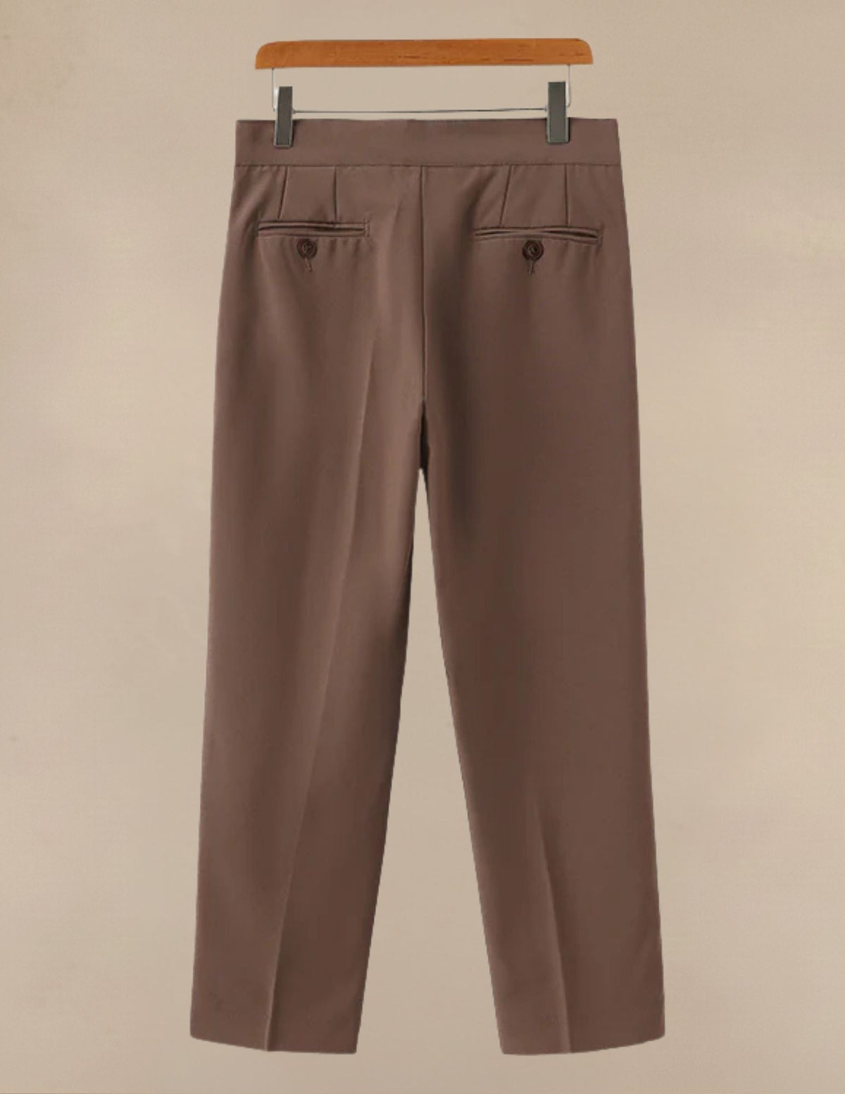 Pantaloni Uomo Classici a Vita Alta Regolabile