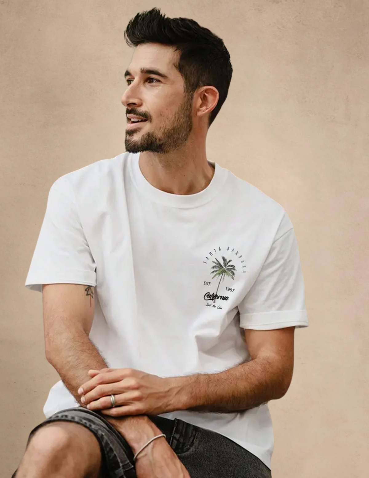 T-shirt Uomo Stile Californiano