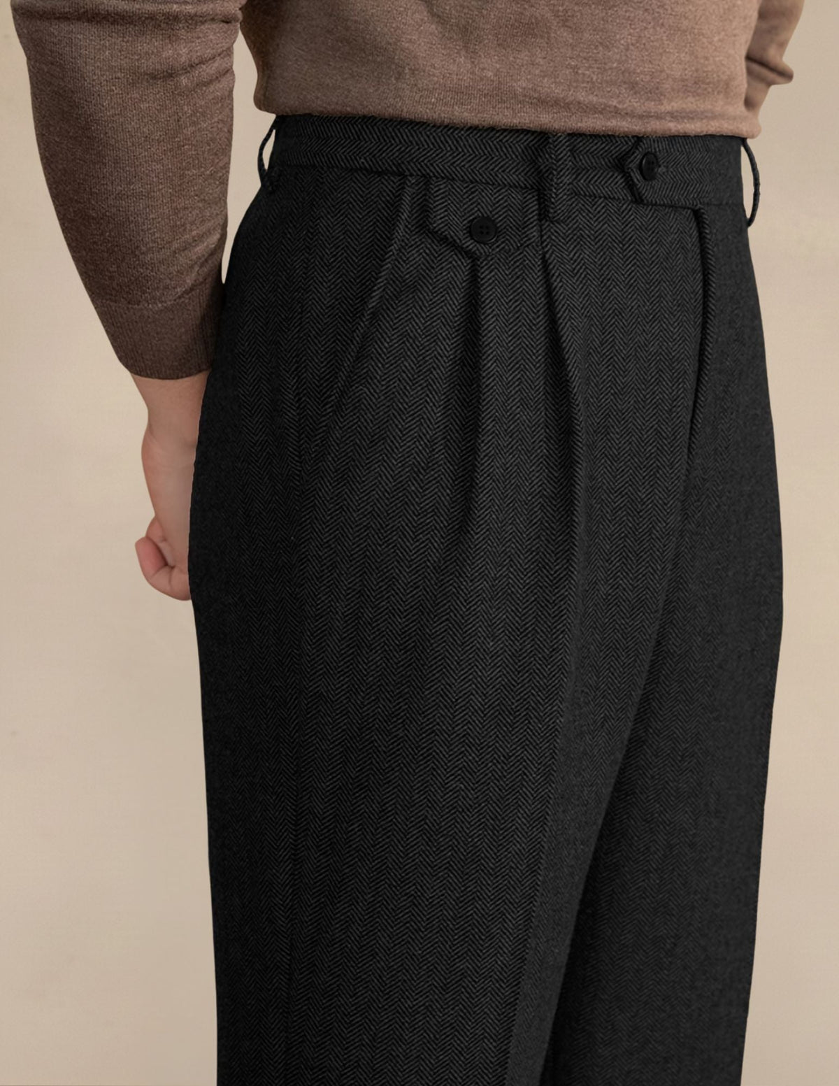 Pantaloni Uomo a Vita Alta