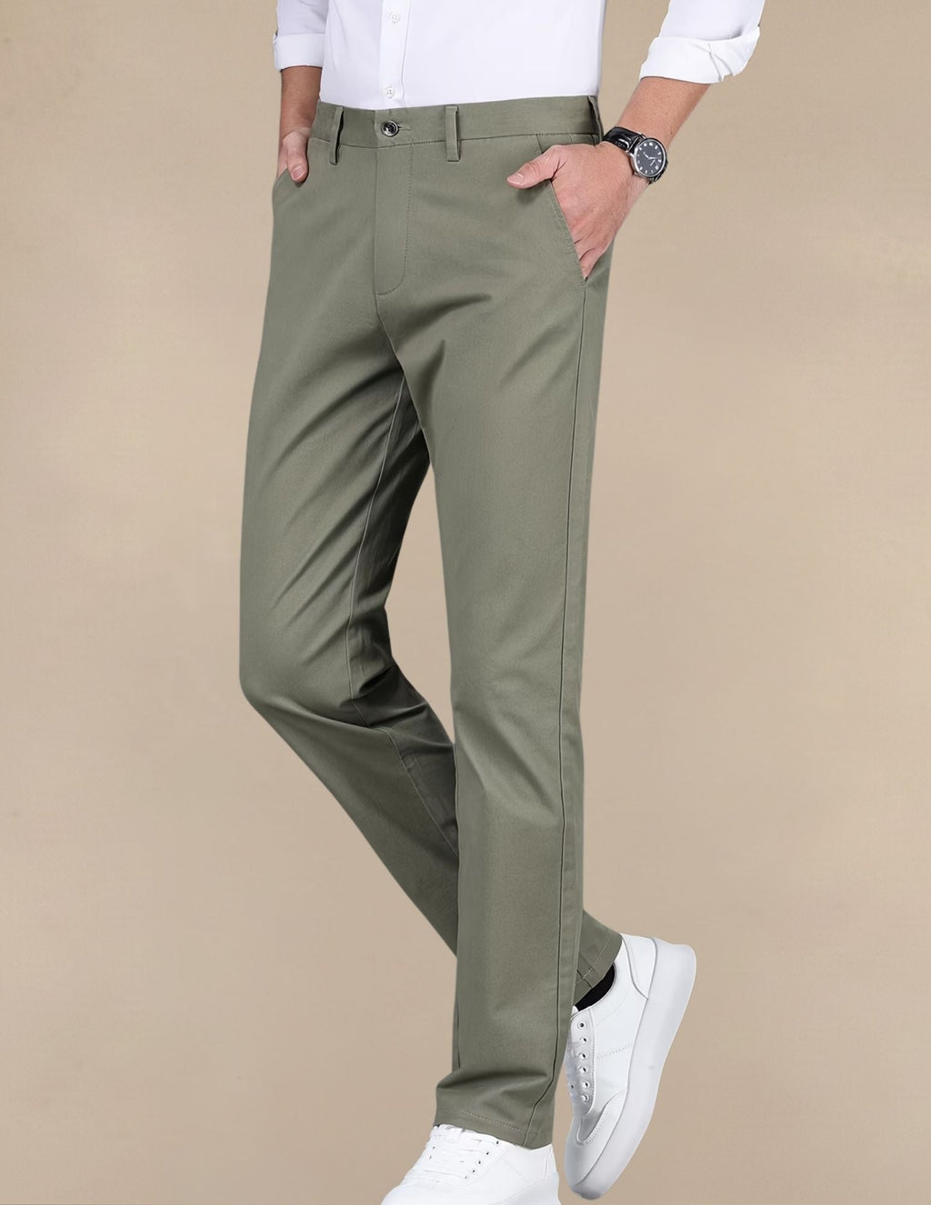Pantaloni Uomo Classici in Cotone
