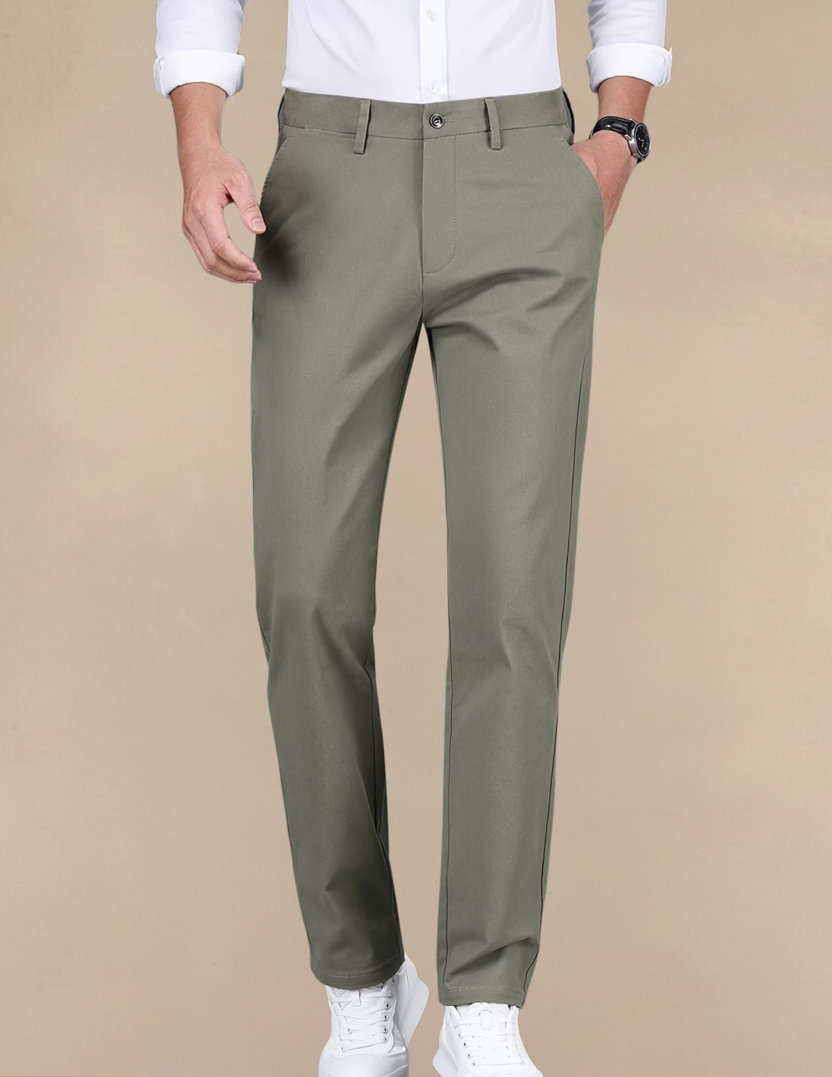 Pantaloni Uomo Classici in Cotone