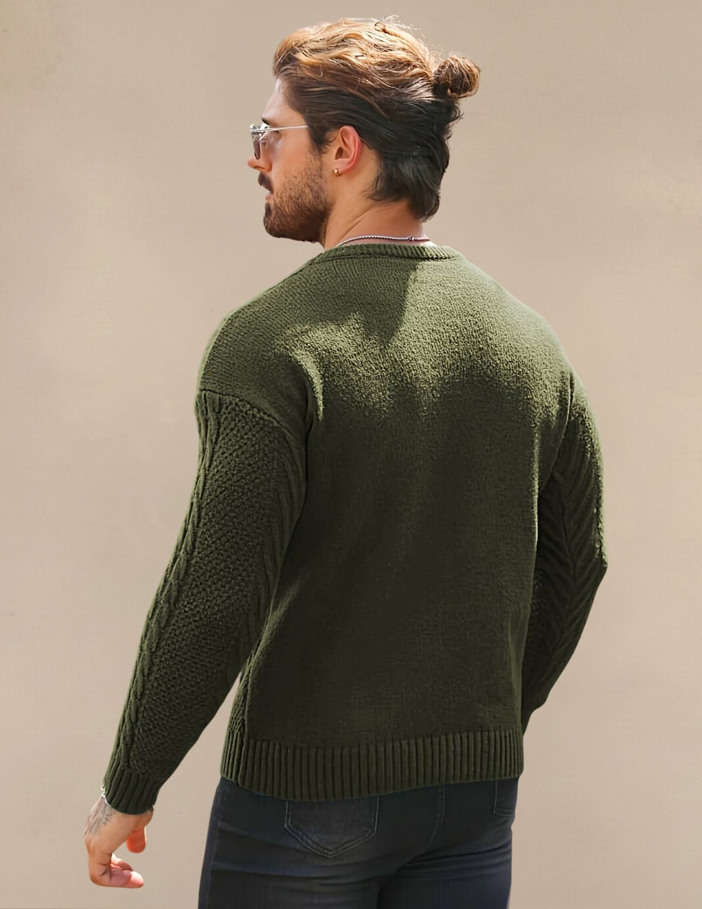 Maglione Uomo a Costine Elastico