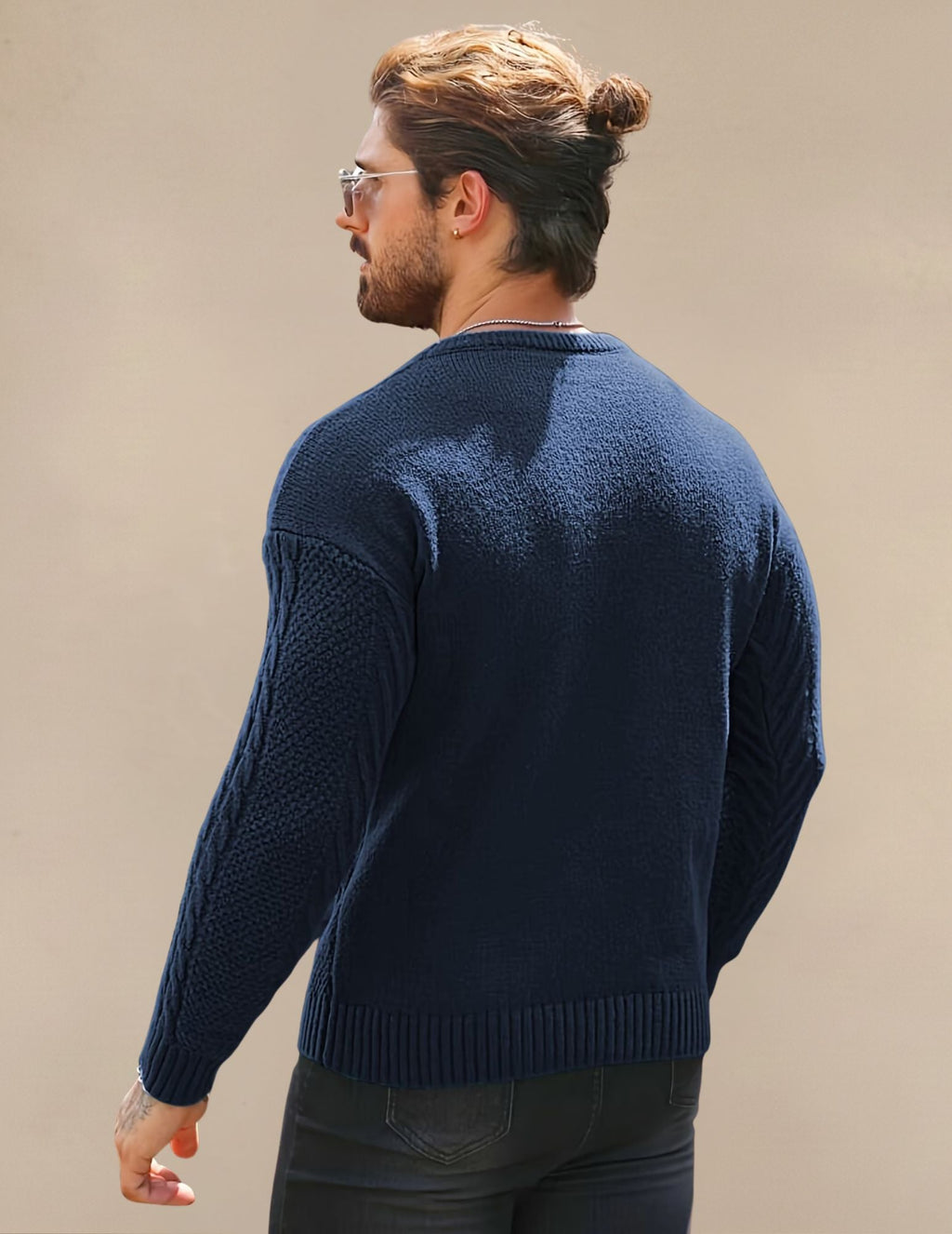 Maglione Uomo a Costine Elastico