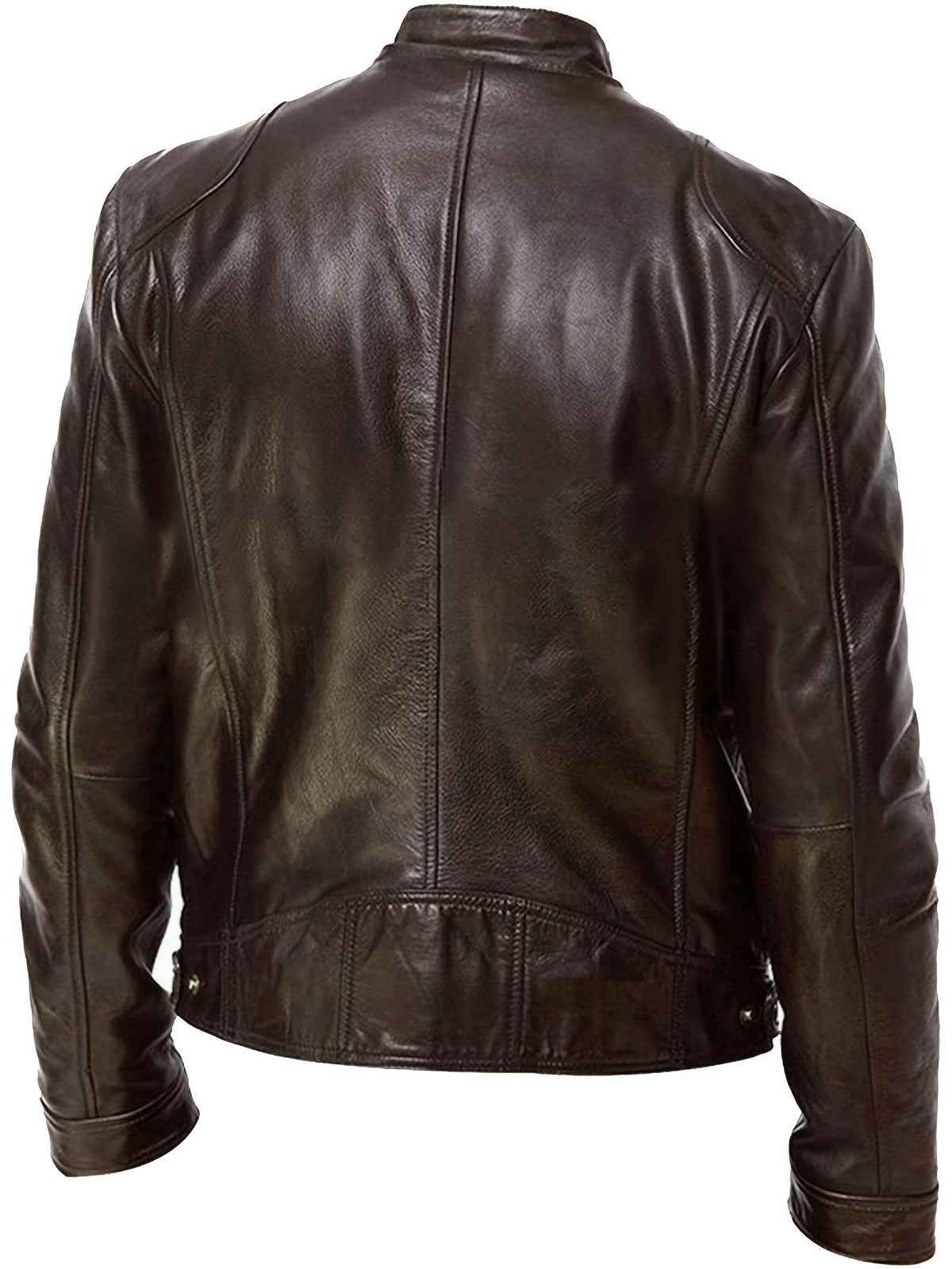 Giacca Uomo Elegante con Collo alla Coreana e Zip