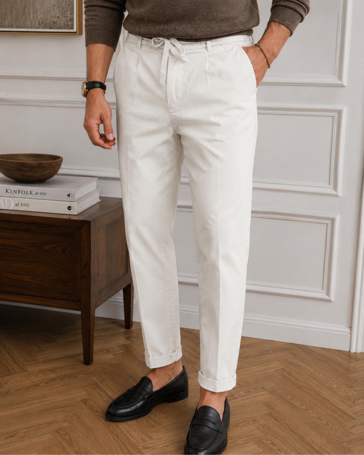 Pantaloni Uomo a Vita Elastica Comodi Estivi