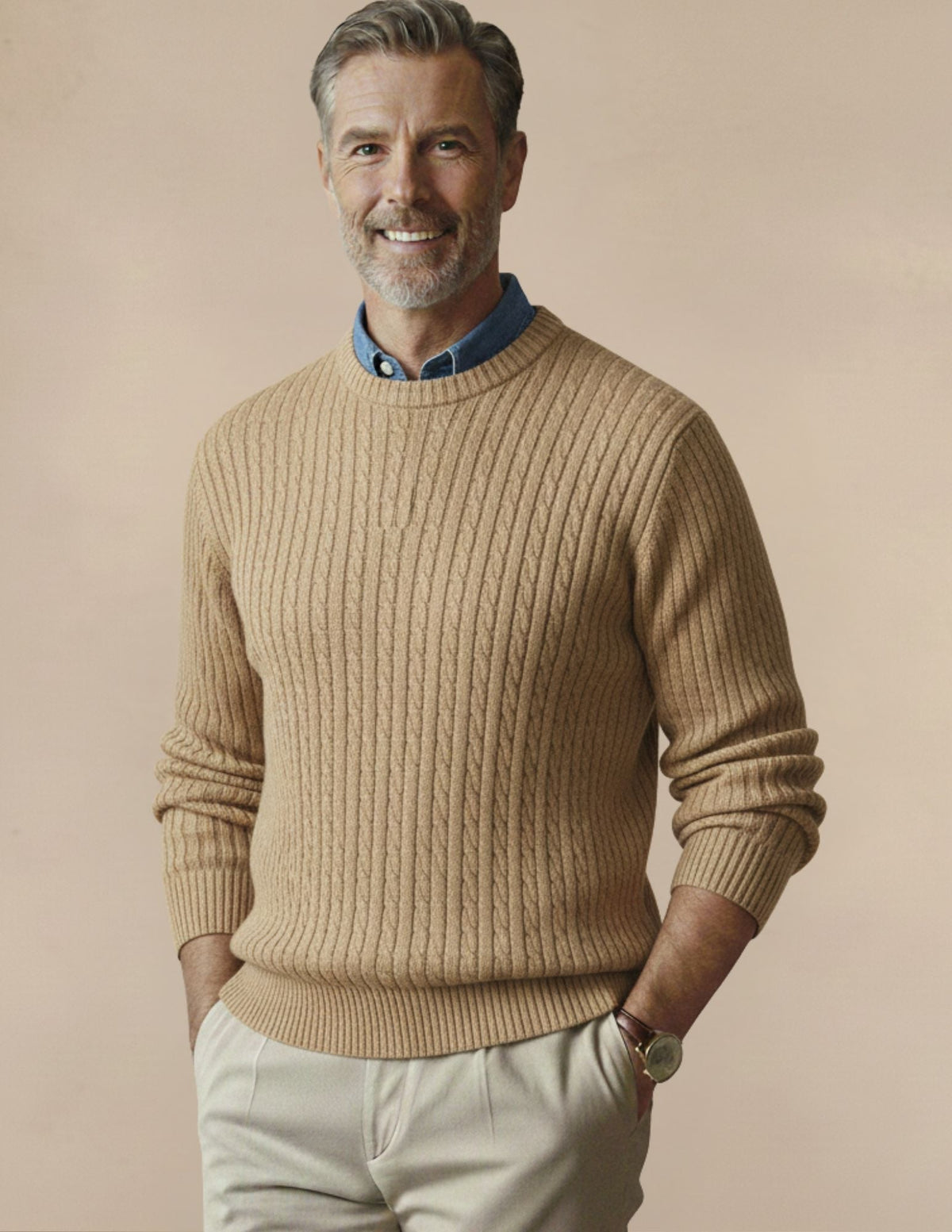 Maglione Uomo a Trecce