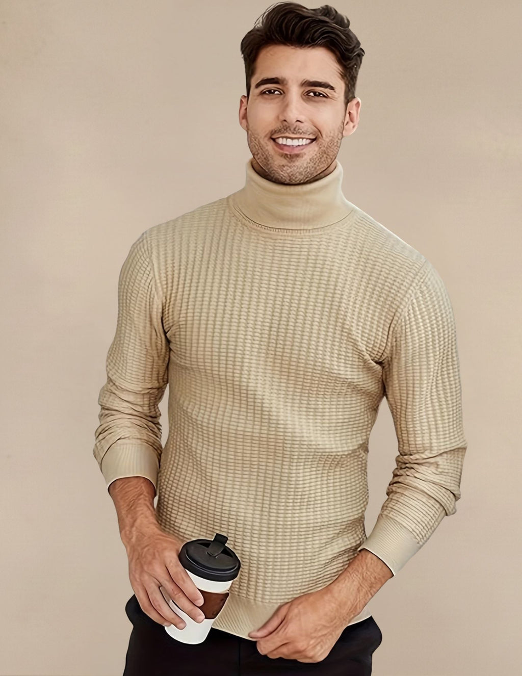 Maglione Uomo in Cotone Elastico Classico