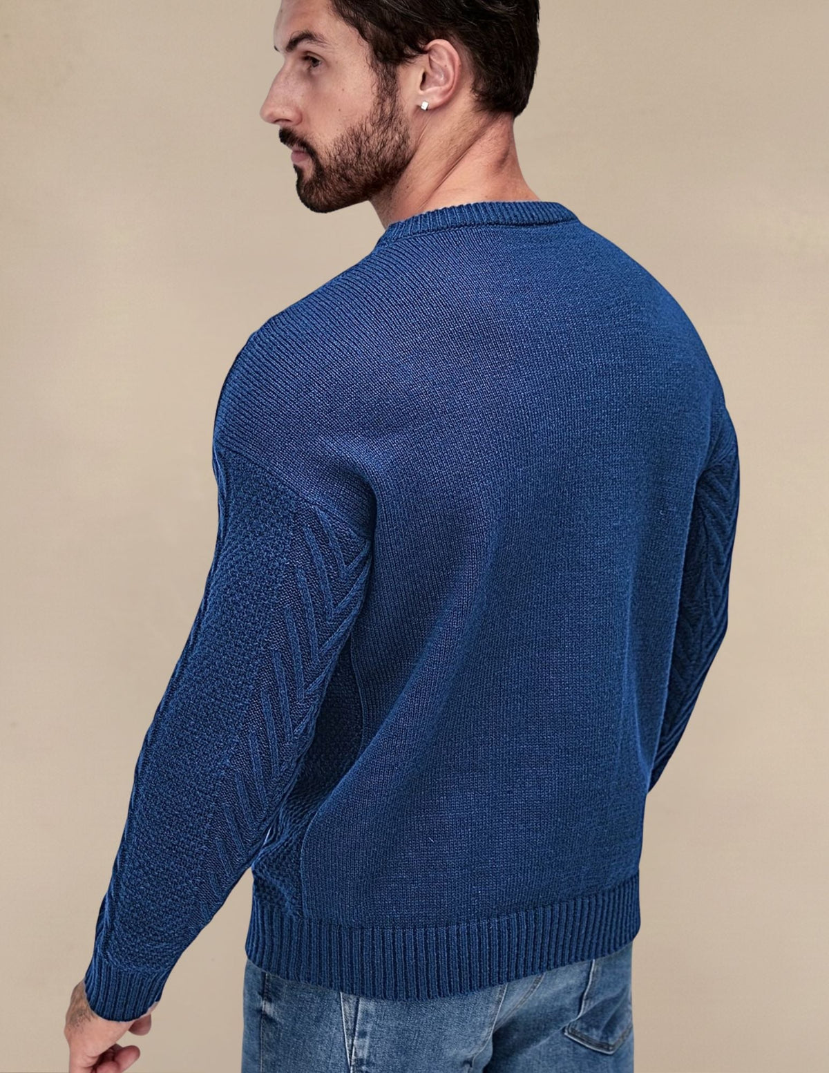 Maglione Uomo a Costine Elastico