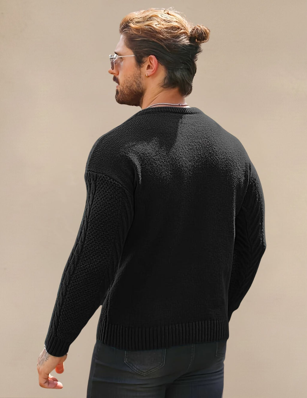 Maglione Uomo a Costine Elastico