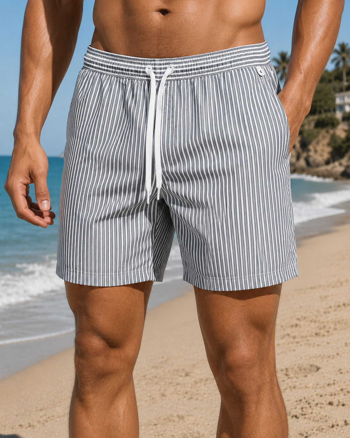 Pantaloncini da Mare Uomo ad Asciugatura Rapida