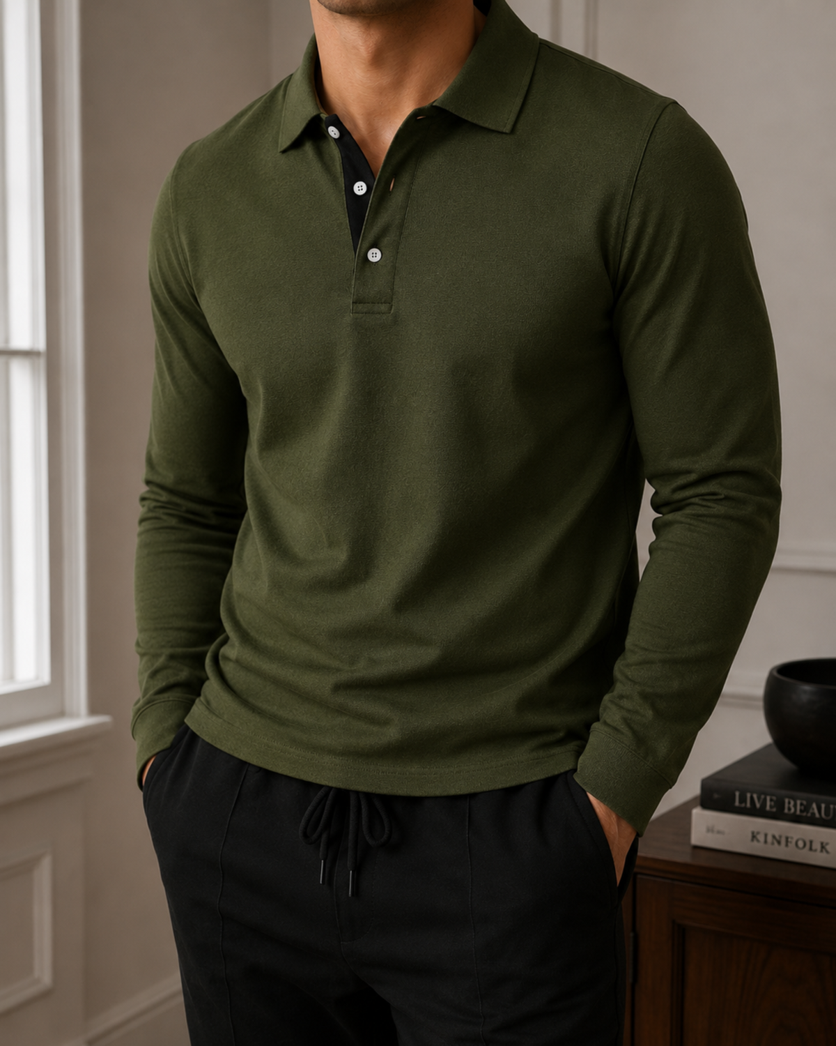 Polo Uomo Classica Manica Lunga