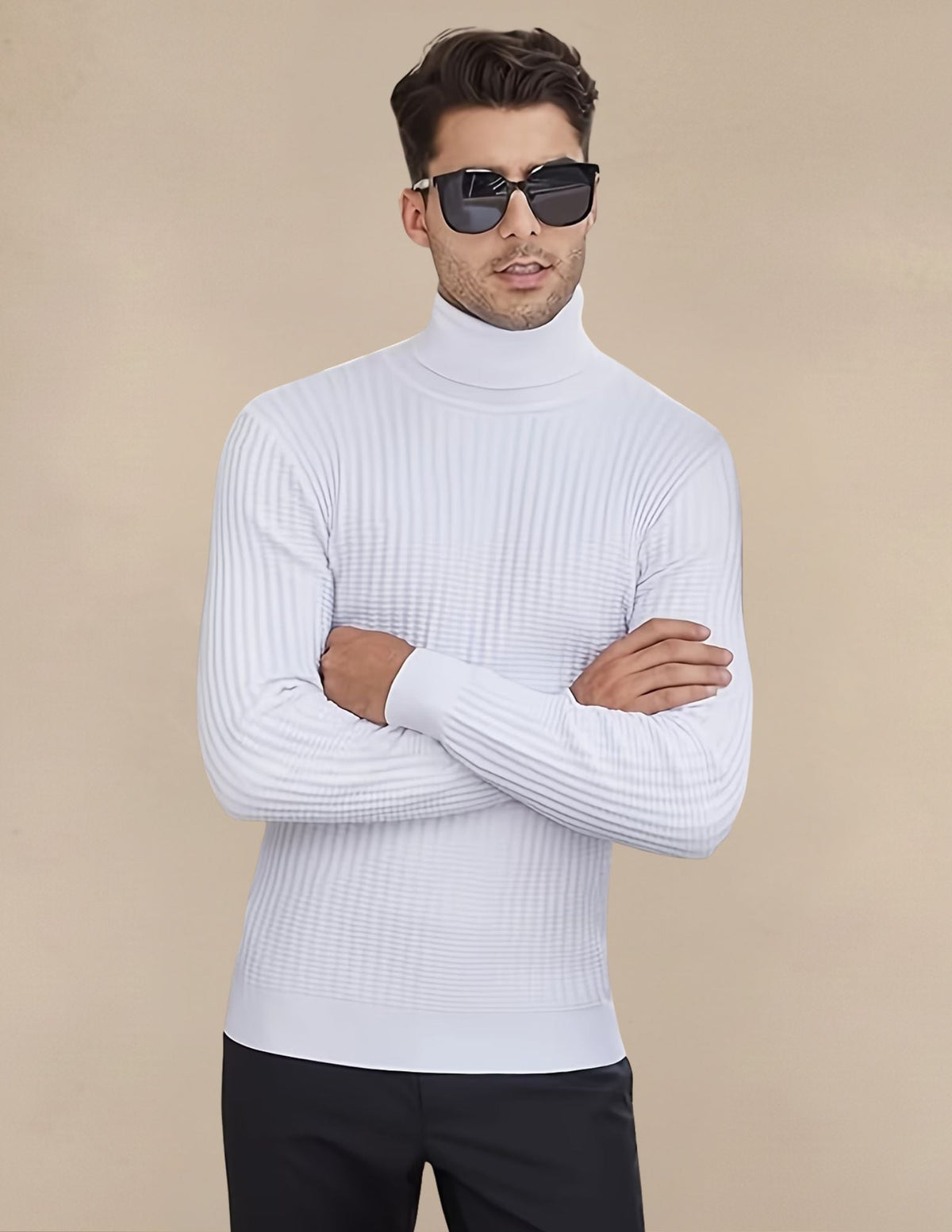 Maglione Uomo in Cotone Elastico Classico