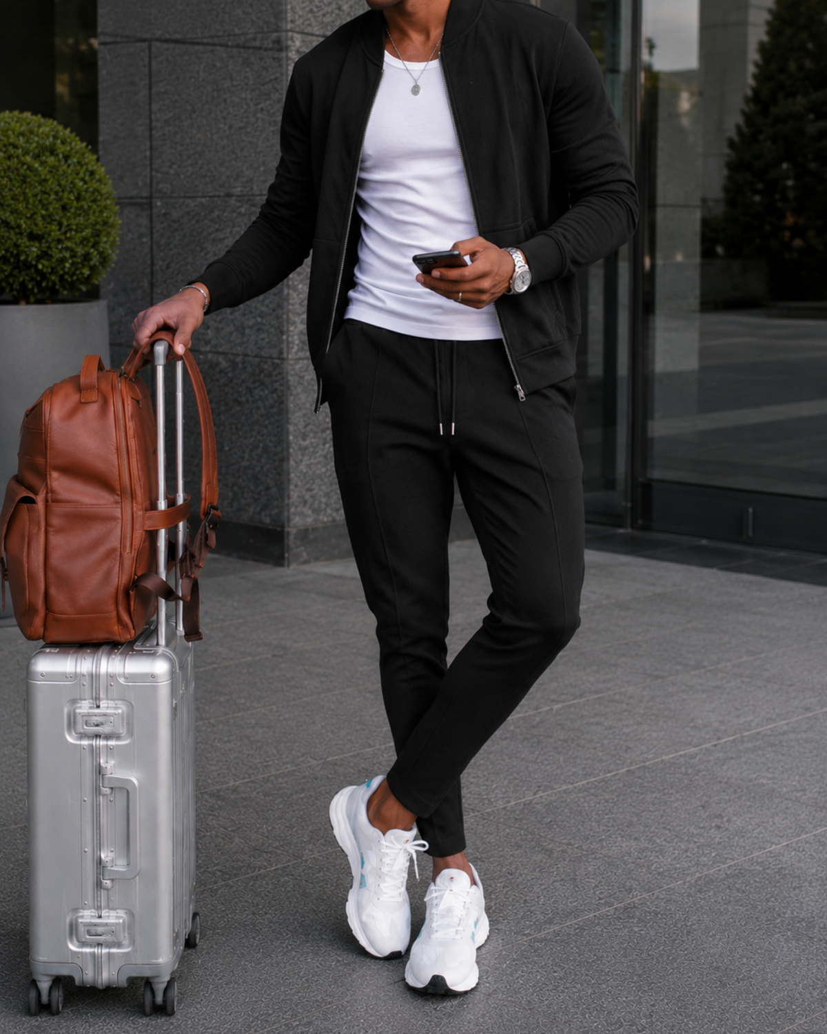 Completo Waffle Uomo: Bomber e Pantaloni