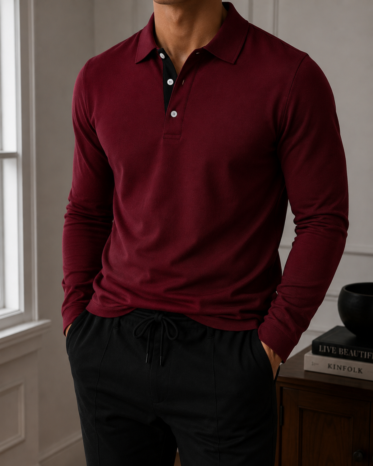 Polo Uomo Classica Manica Lunga