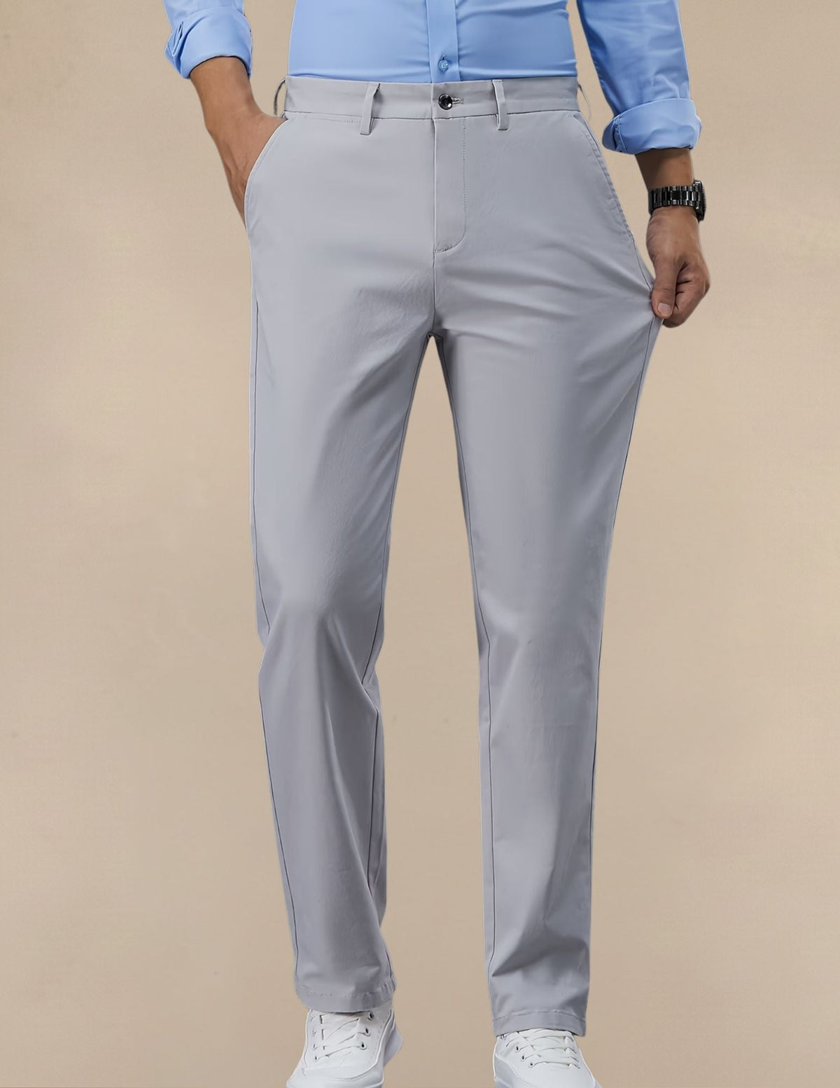 Pantaloni Uomo Classici in Cotone