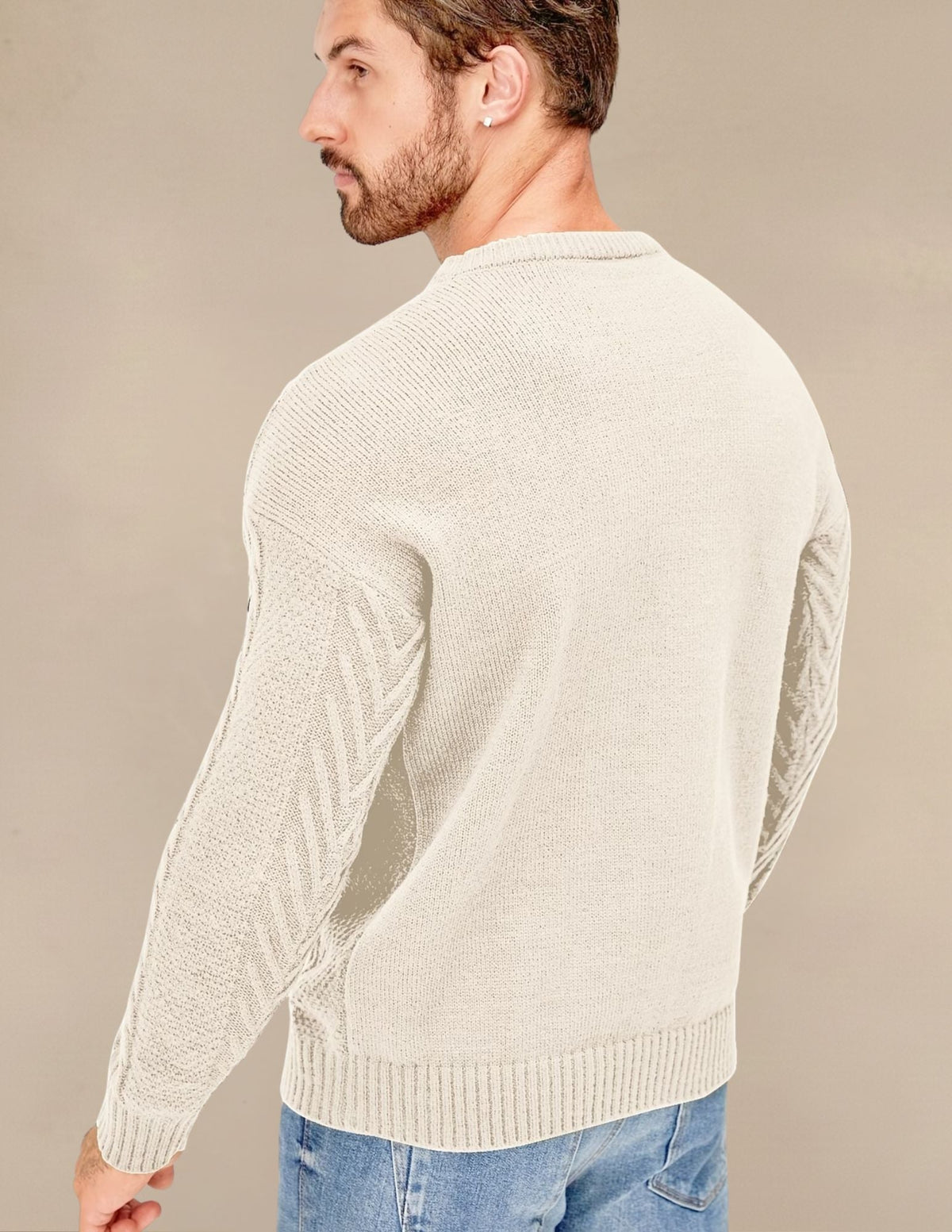 Maglione Uomo a Costine Elastico