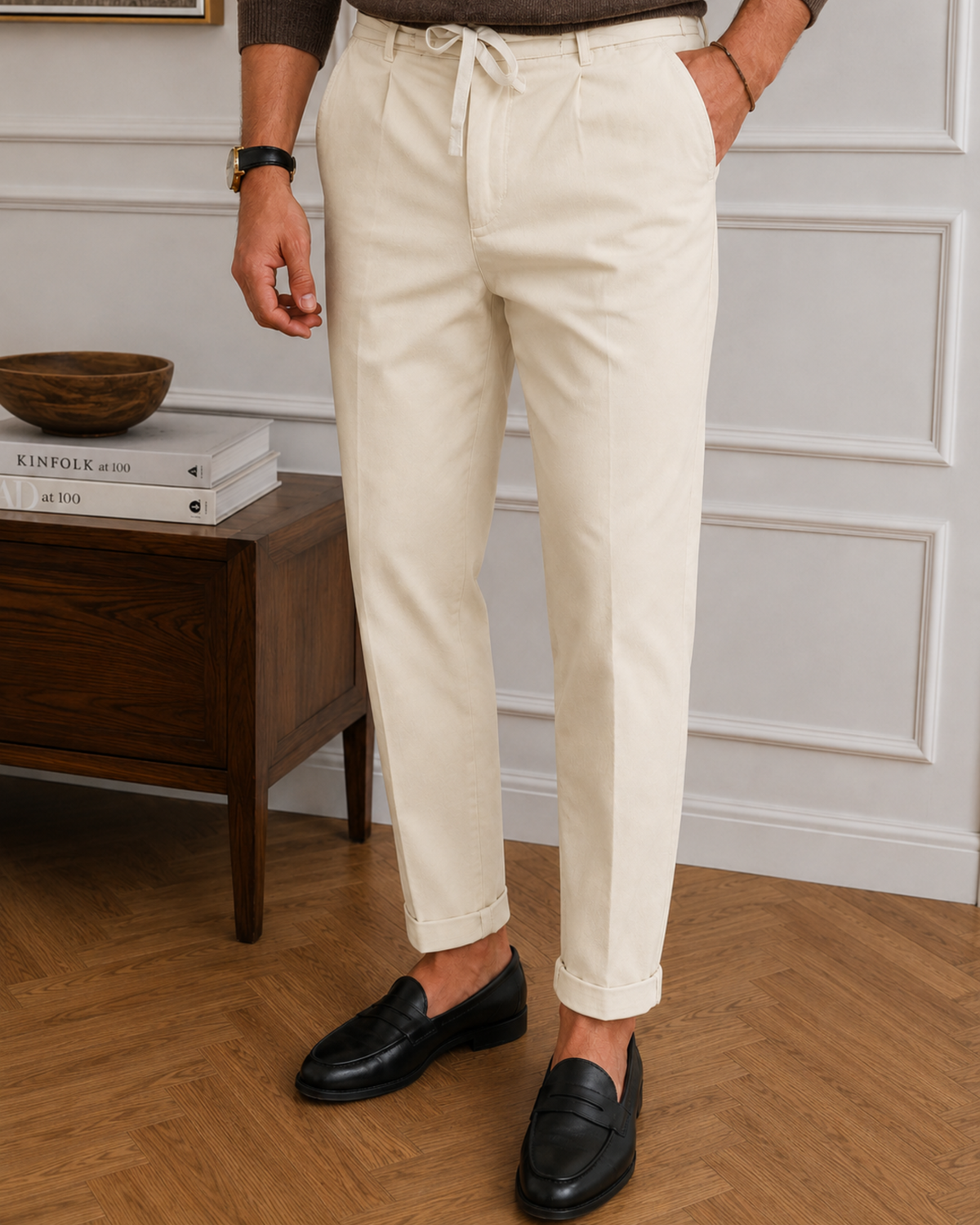 Pantaloni Uomo a Vita Elastica Comodi Estivi