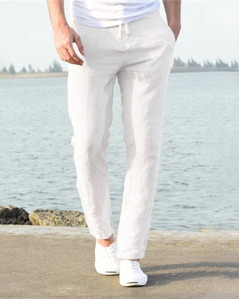 Pantaloni Uomo Traspiranti Taglio Comodo Estivi