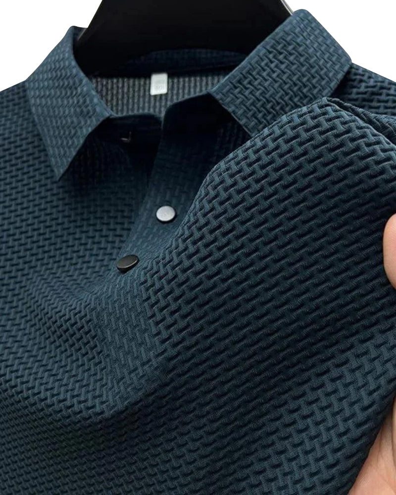 Polo Uomo in Seta Anti-Piega