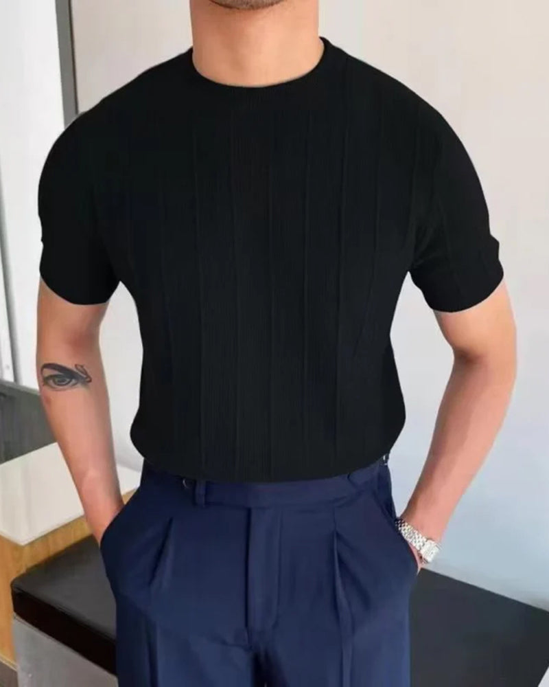 Maglietta Uomo a Coste Casual