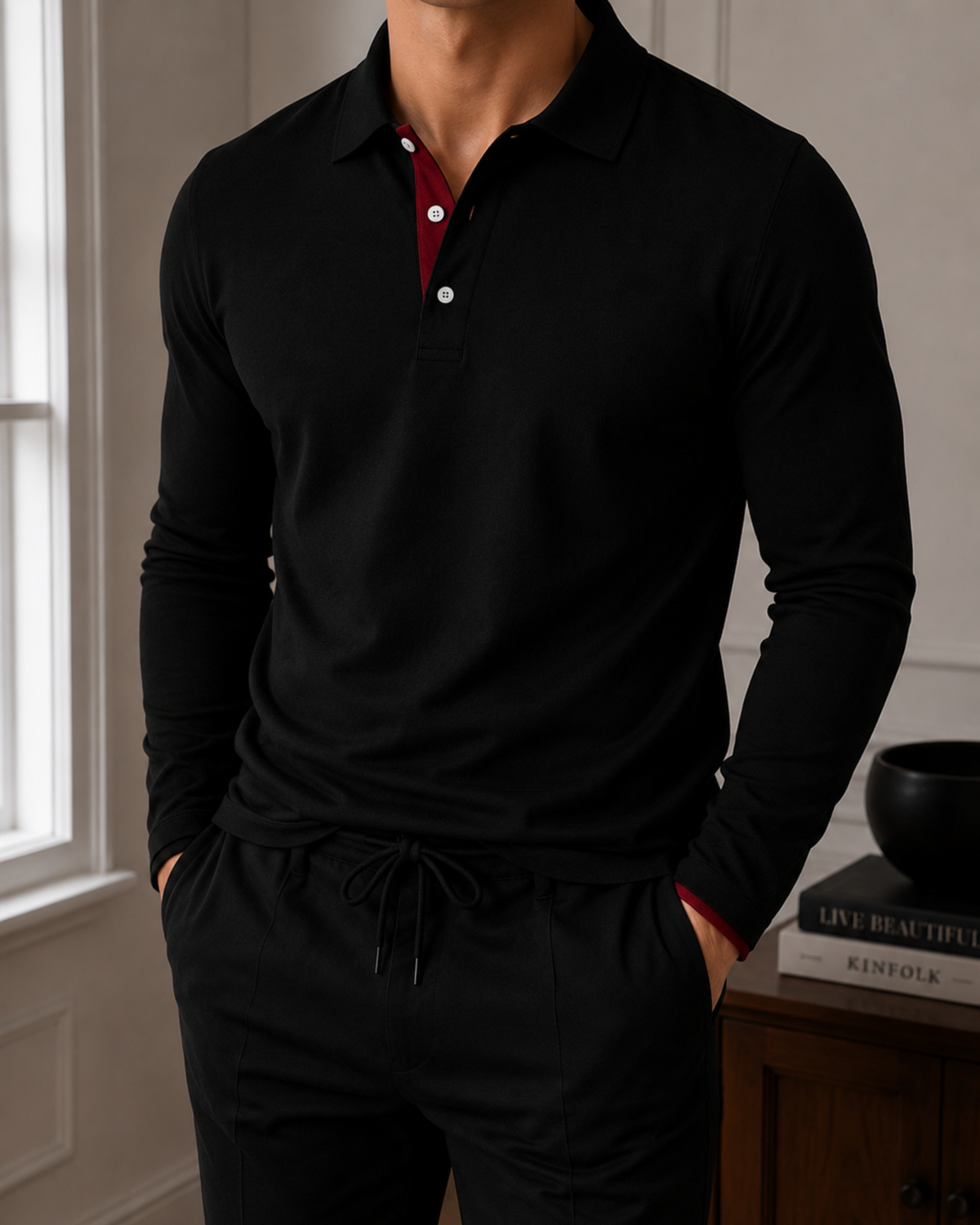 Polo Uomo Classica Manica Lunga