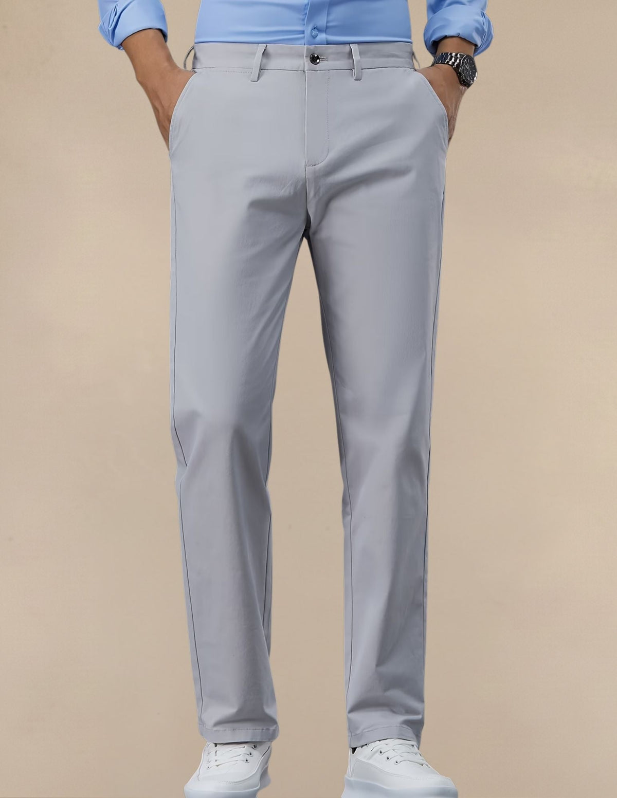 Pantaloni Uomo Classici in Cotone