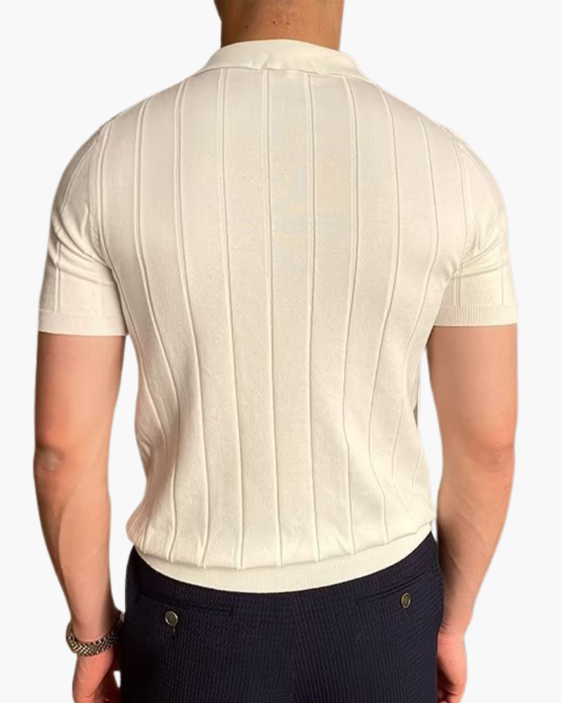 Polo Uomo a Coste in Cotone Premium