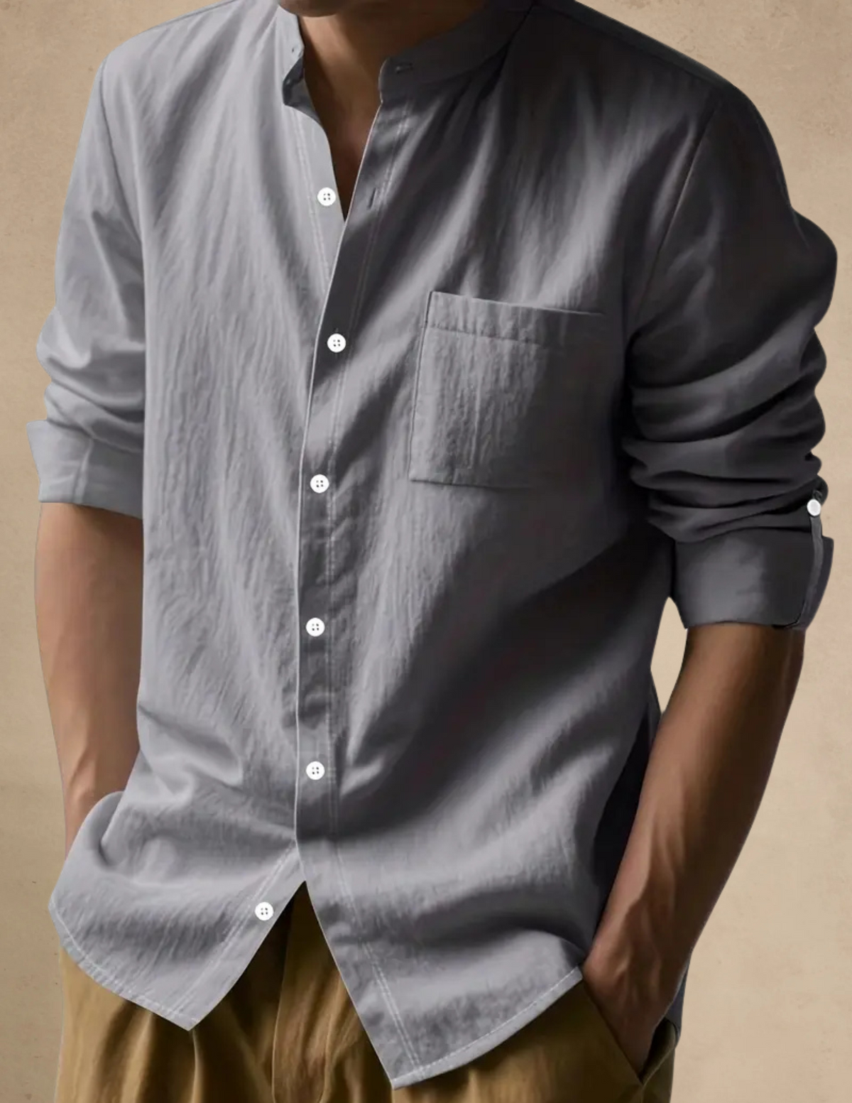 Camicia Uomo Manica Lunga Classica