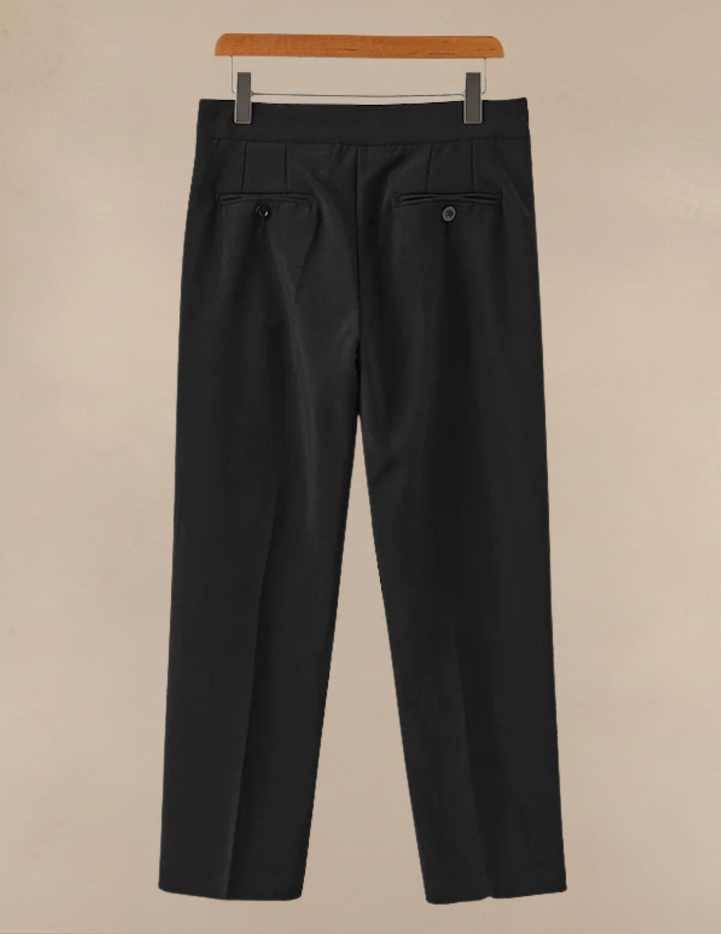 Pantaloni Uomo Classici a Vita Alta Regolabile