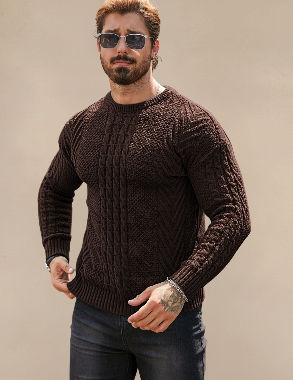Maglione Uomo a Costine Elastico