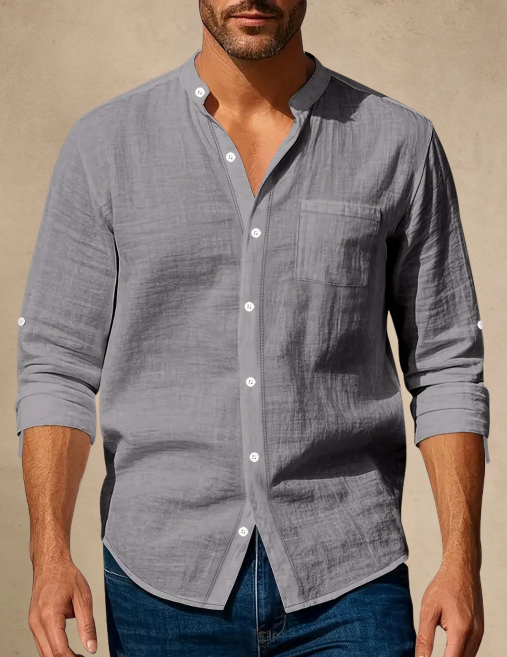 Camicia Uomo Manica Lunga Classica