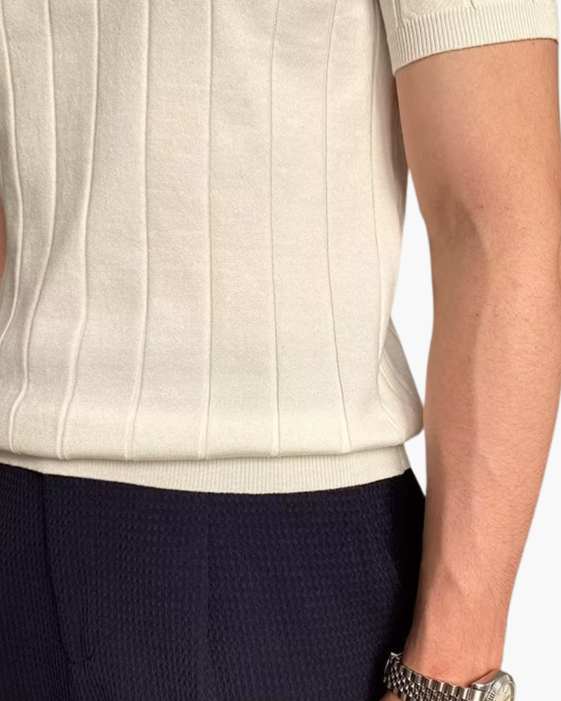 Polo Uomo a Coste in Cotone Premium
