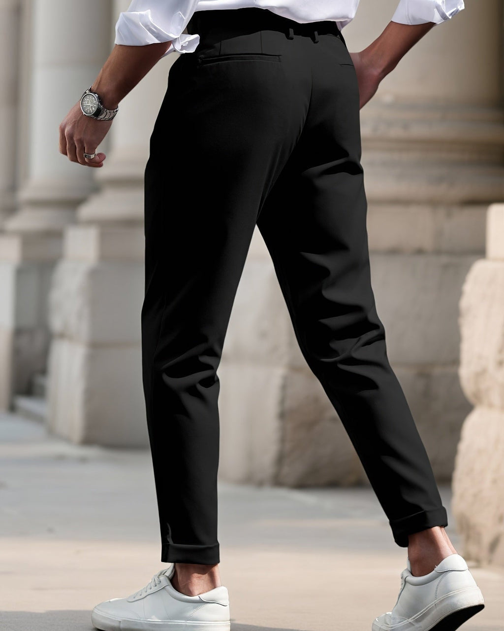 Pantaloni Uomo Slim Fit Casual