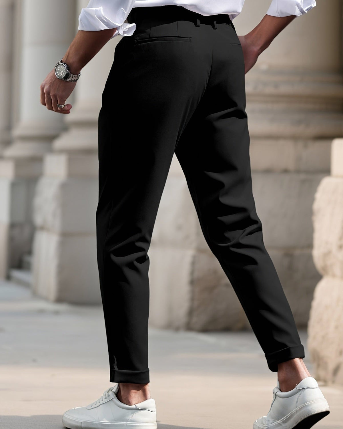 Pantaloni Uomo Slim Fit Casual