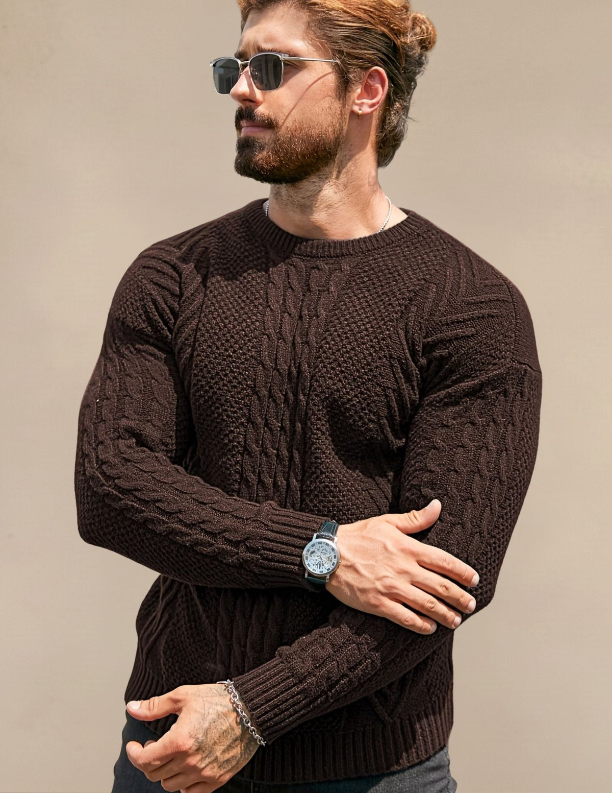 Maglione Uomo a Costine Elastico