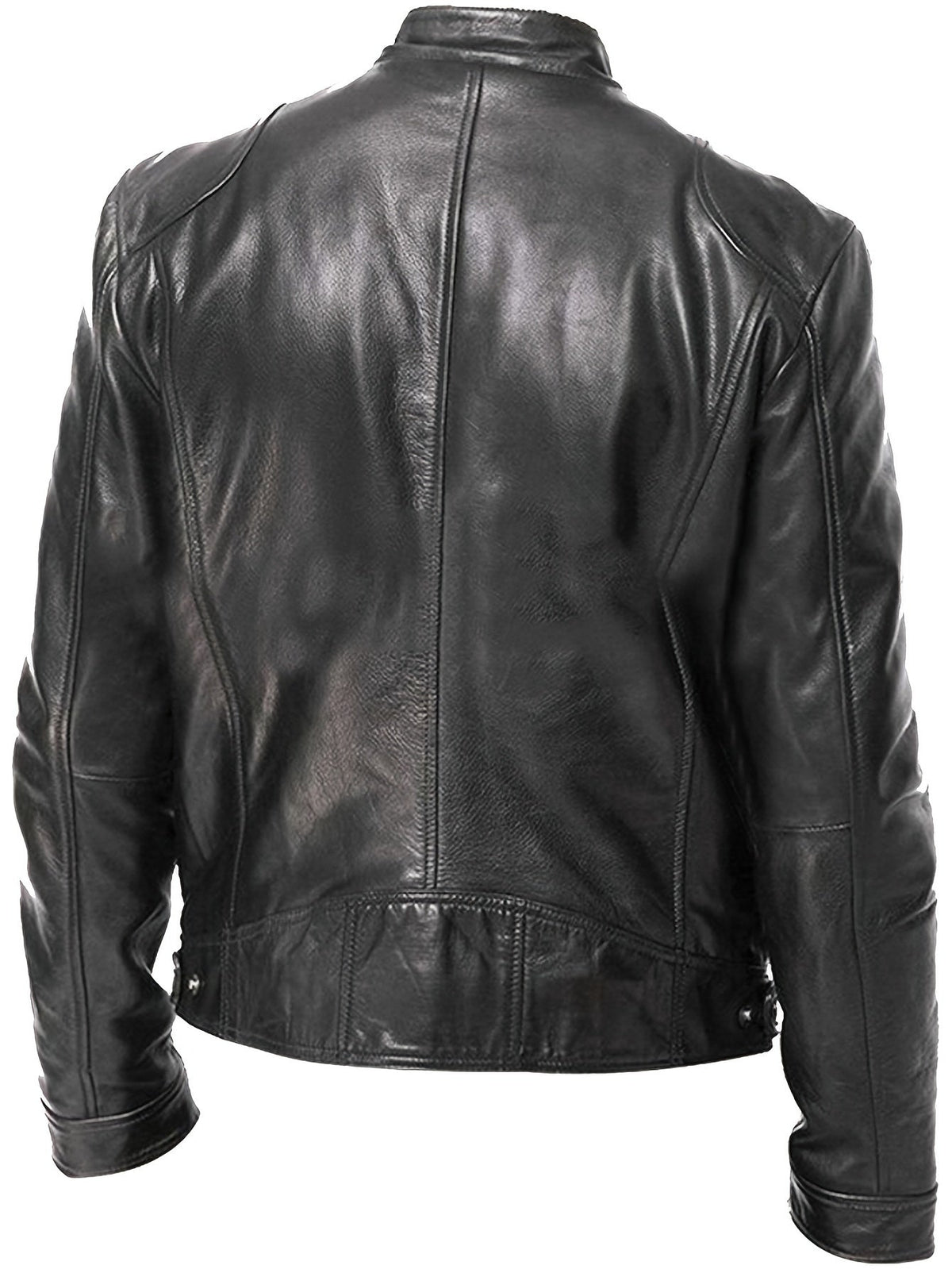 Giacca Uomo Elegante con Collo alla Coreana e Zip