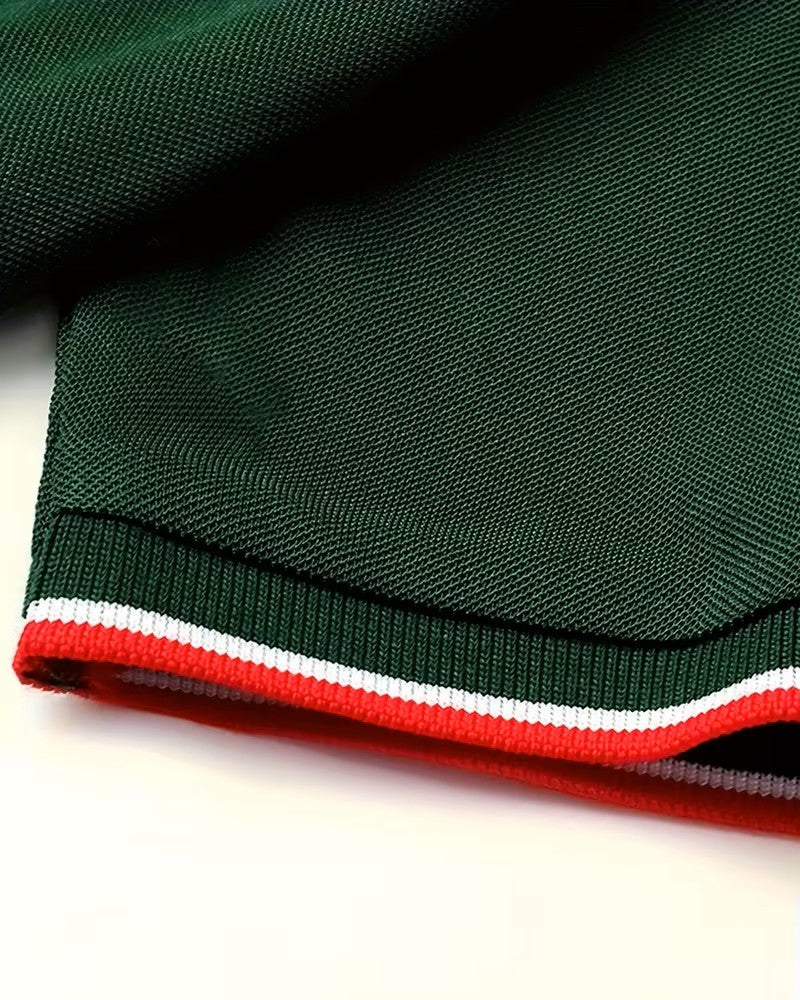 Polo Uomo con Placca Manica Corta