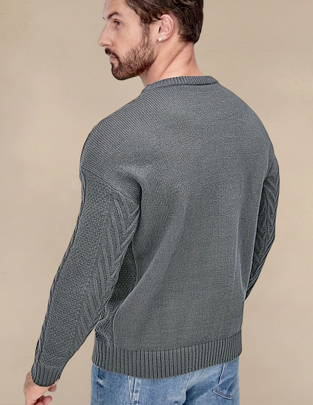 Maglione Uomo a Costine Elastico