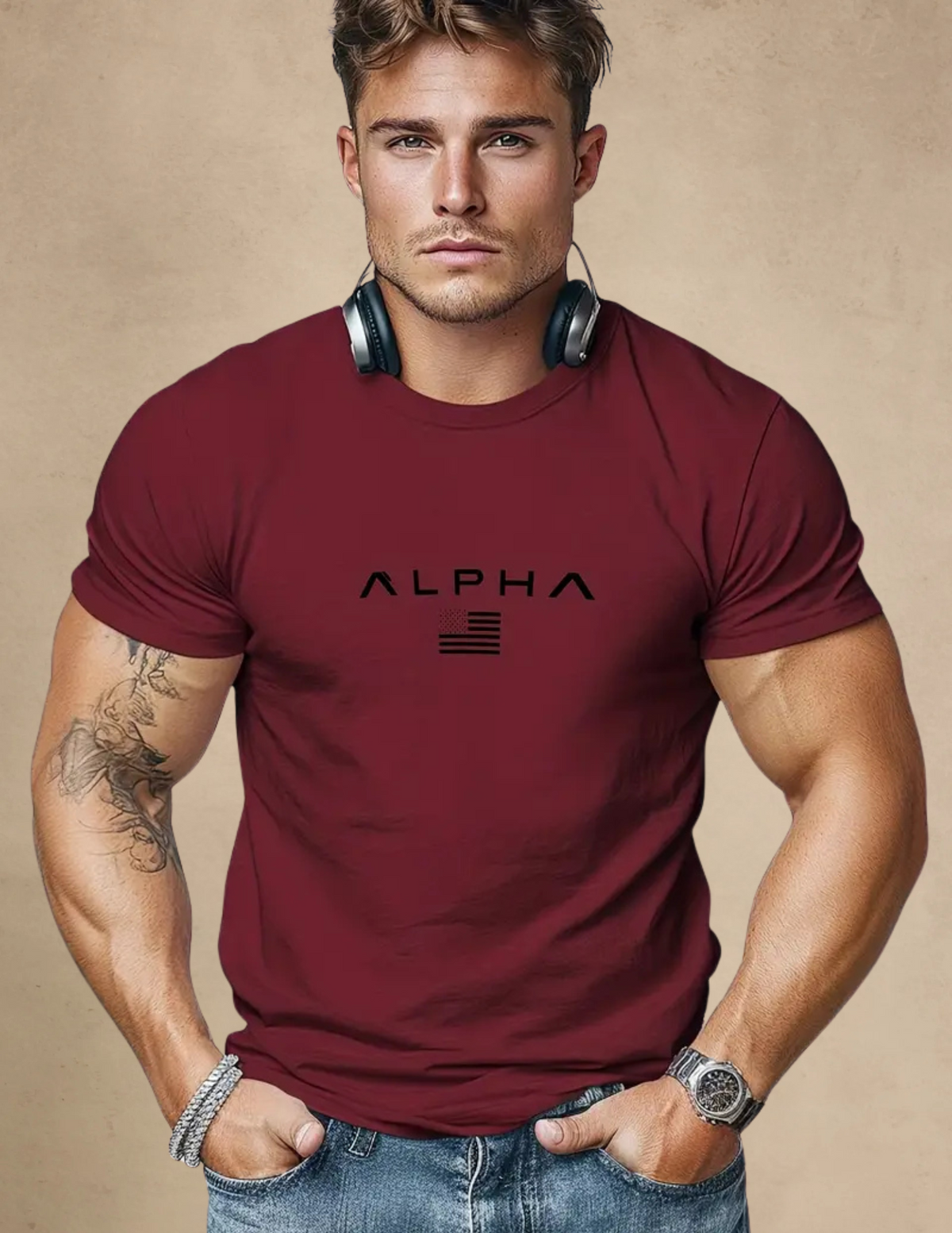 T-shirt Uomo Classica con Stampa