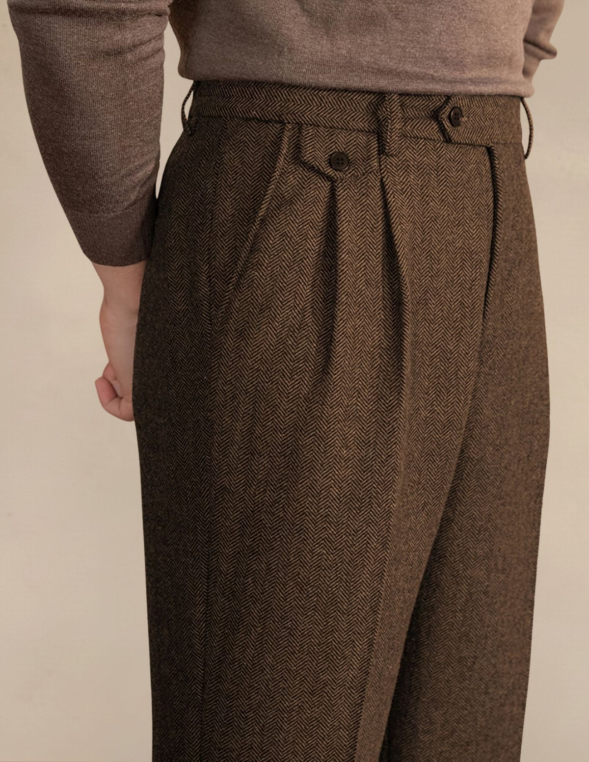 Pantaloni Uomo a Vita Alta