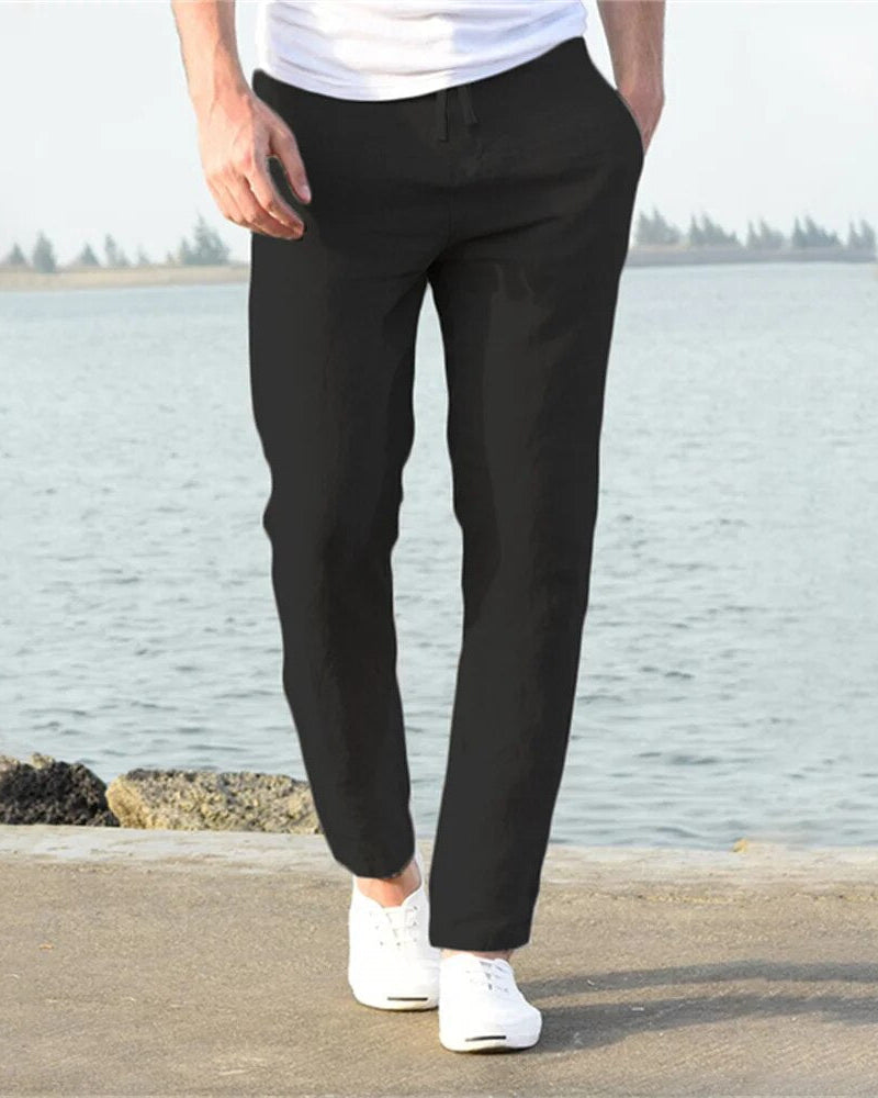 Pantaloni Uomo Traspiranti Taglio Comodo Estivi