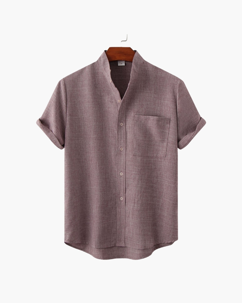 Camicia Uomo Collo Coreano