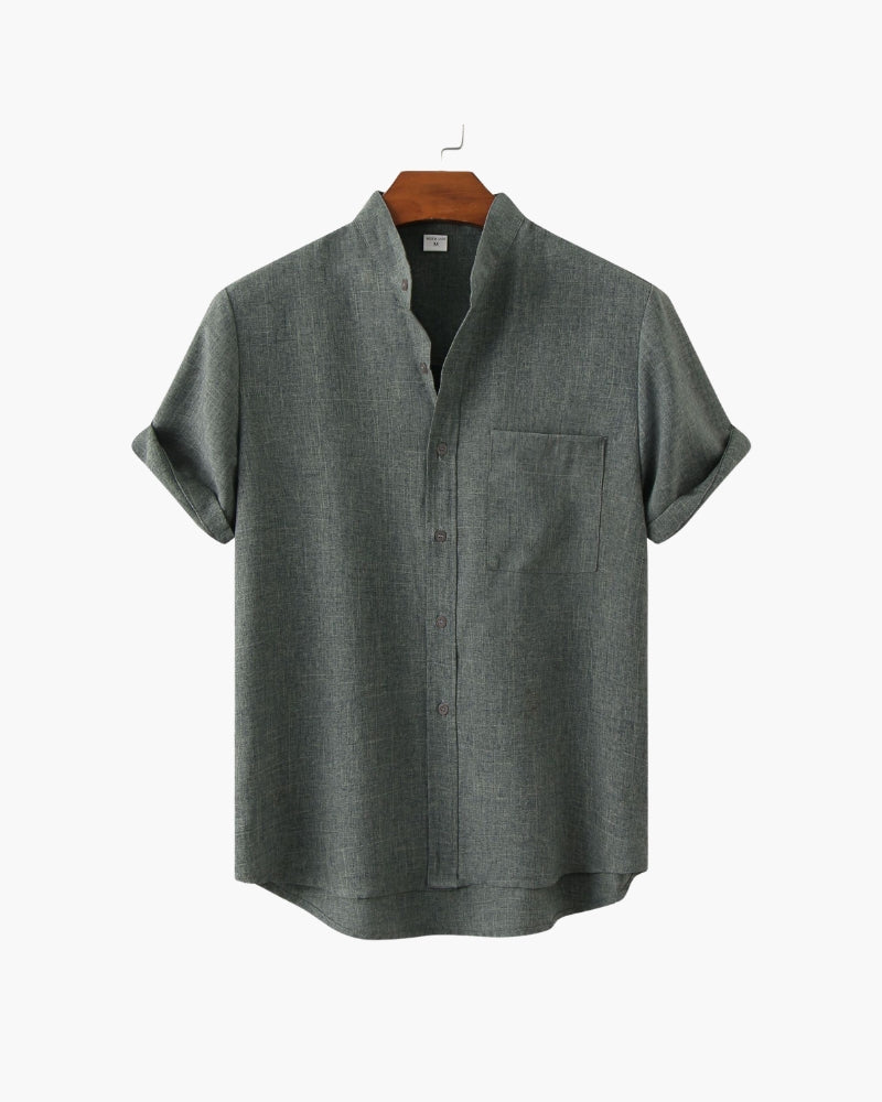 Camicia Uomo Collo Coreano