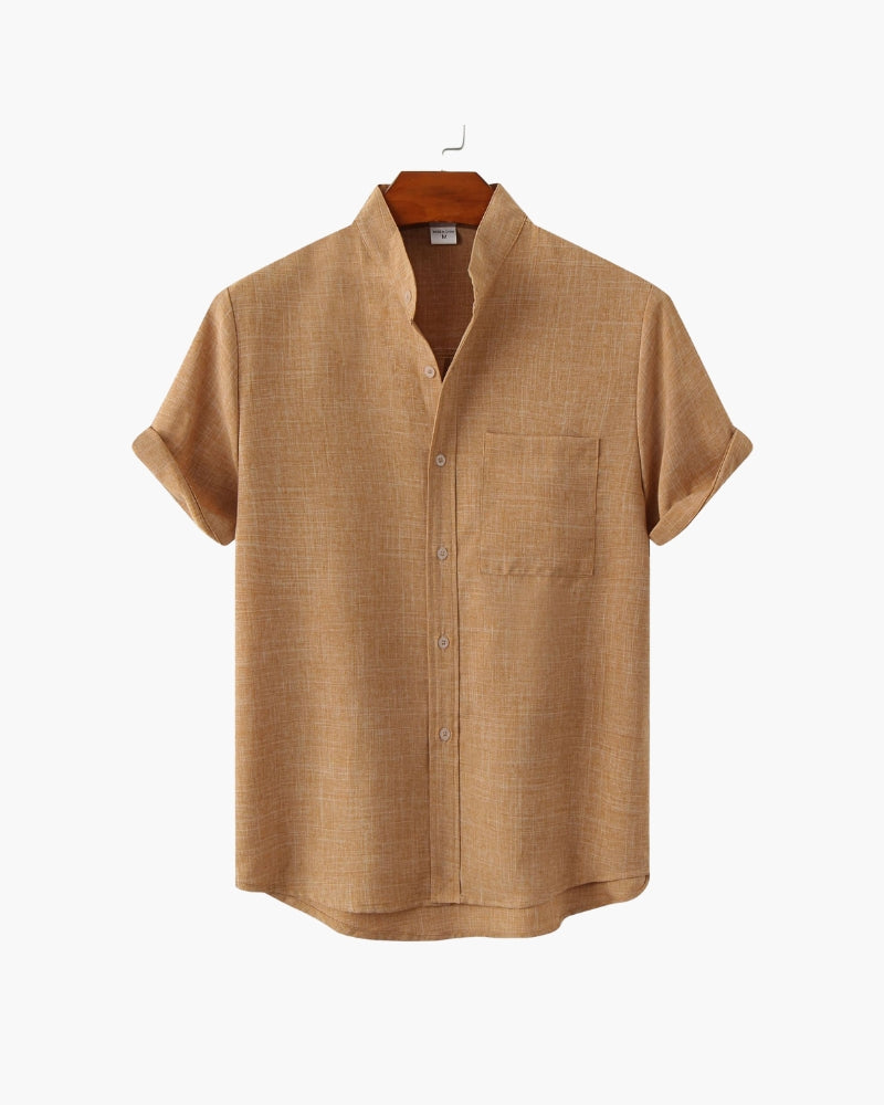 Camicia Uomo Collo Coreano