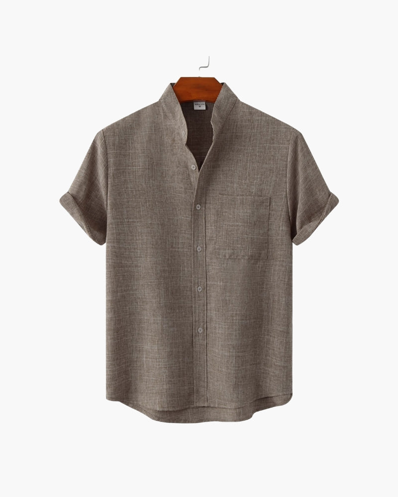 Camicia Uomo Collo Coreano