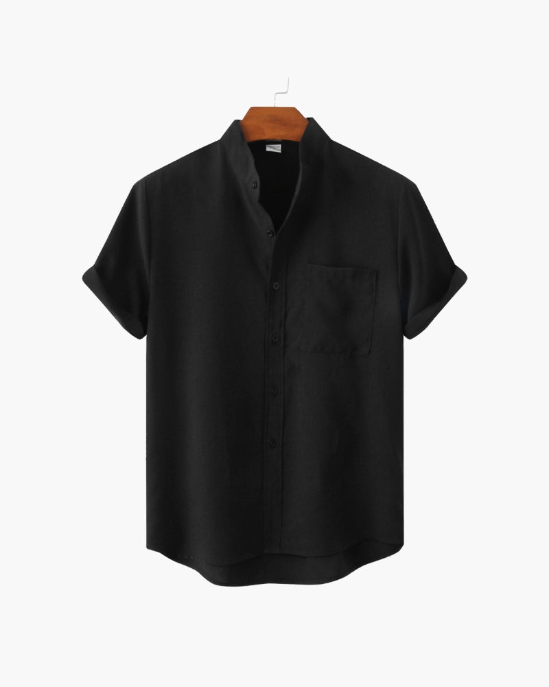 Camicia Uomo Collo Coreano