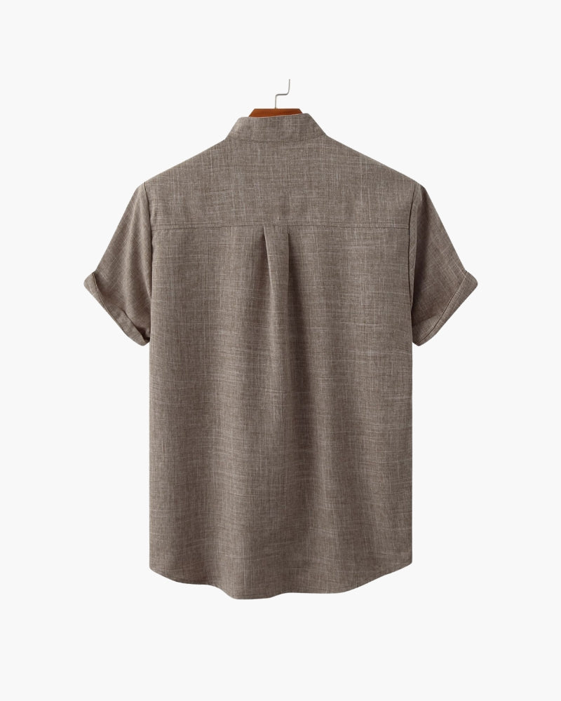Camicia Uomo Collo Coreano