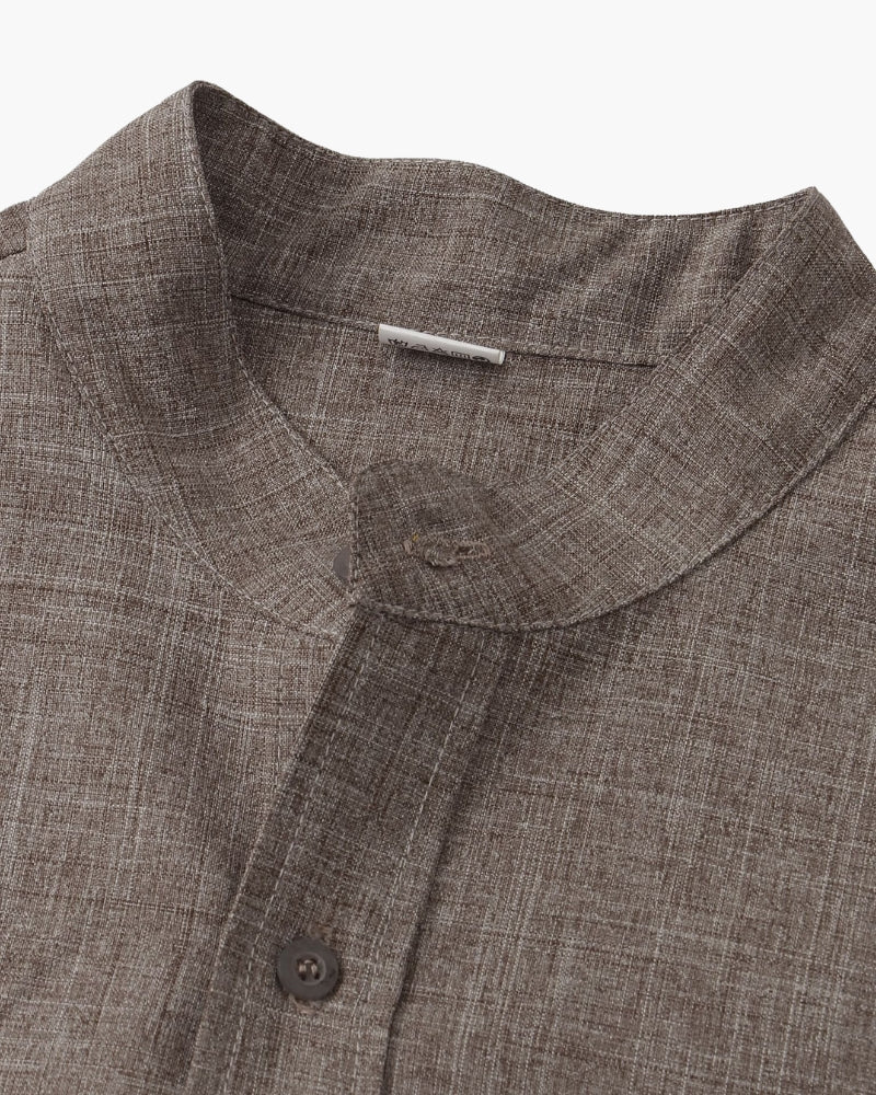 Camicia Uomo Collo Coreano