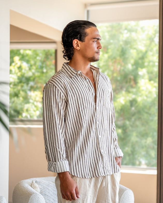 Camicia Uomo a Righe Elegante