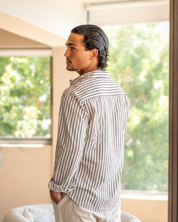 Camicia Uomo a Righe Elegante